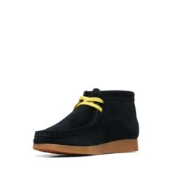 Clarks Wallabee Mist Older Black Print -Clarks Shoes Store 26169543 W 4