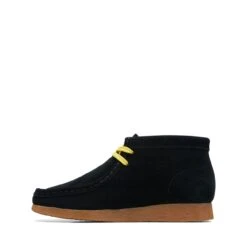 Clarks Wallabee Mist Older Black Print -Clarks Shoes Store 26169543 W 5