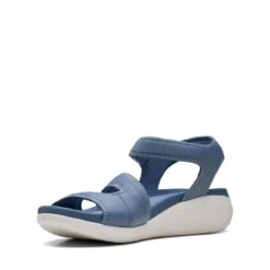 Clarks Glide Hi Shore Denim Blue -Clarks Shoes Store 26169742 W 4