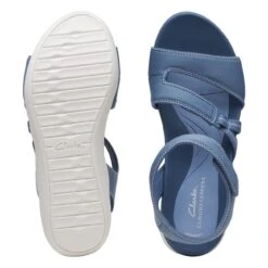 Clarks Glide Hi Shore Denim Blue -Clarks Shoes Store 26169742 W 7