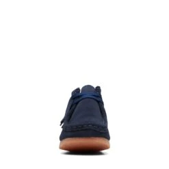 Clarks Wallabee Boot Older Navy Suede -Clarks Shoes Store 26169790 W 3