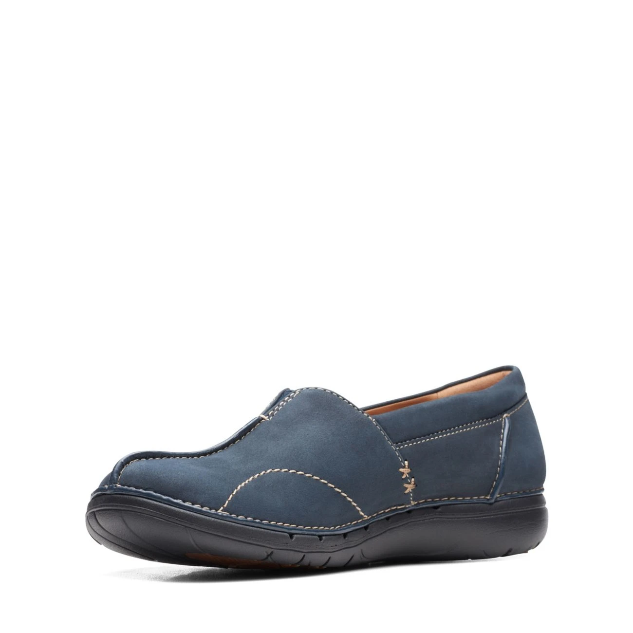 Clarks Un Loop Stride Navy Nubuck 6 Clarks Un Loop Stride Navy Nubuck - Image 4