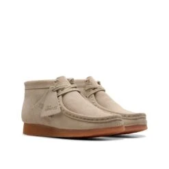 Clarks Wallabee Boot Older Sand -Clarks Shoes Store 26169805 W 4