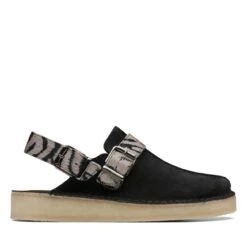 Clarks Trek Mule Zebra Print