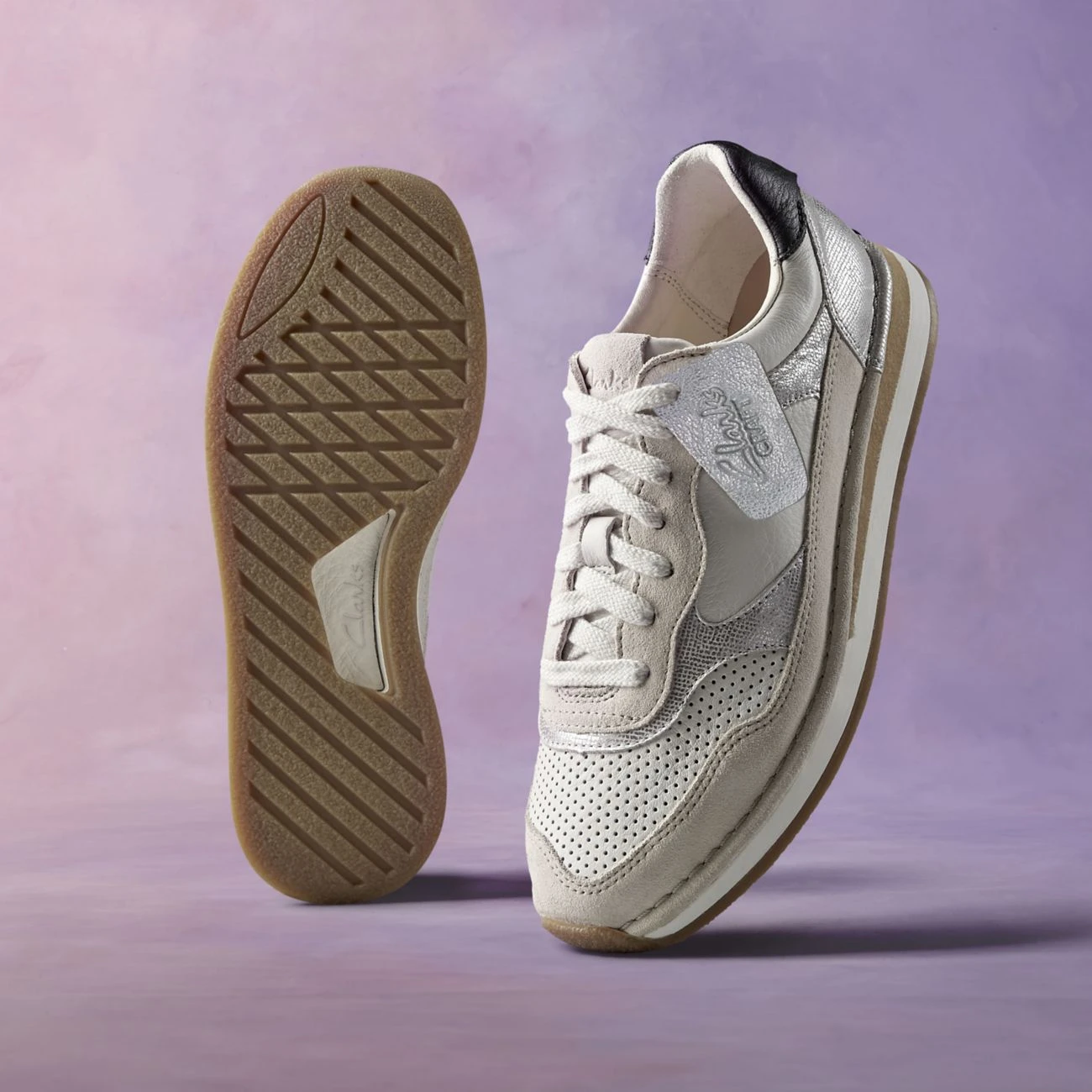 Clarks Craft Run Tor Off White Multi 4 Clarks Craft Run Tor Off White Multi - Image 2