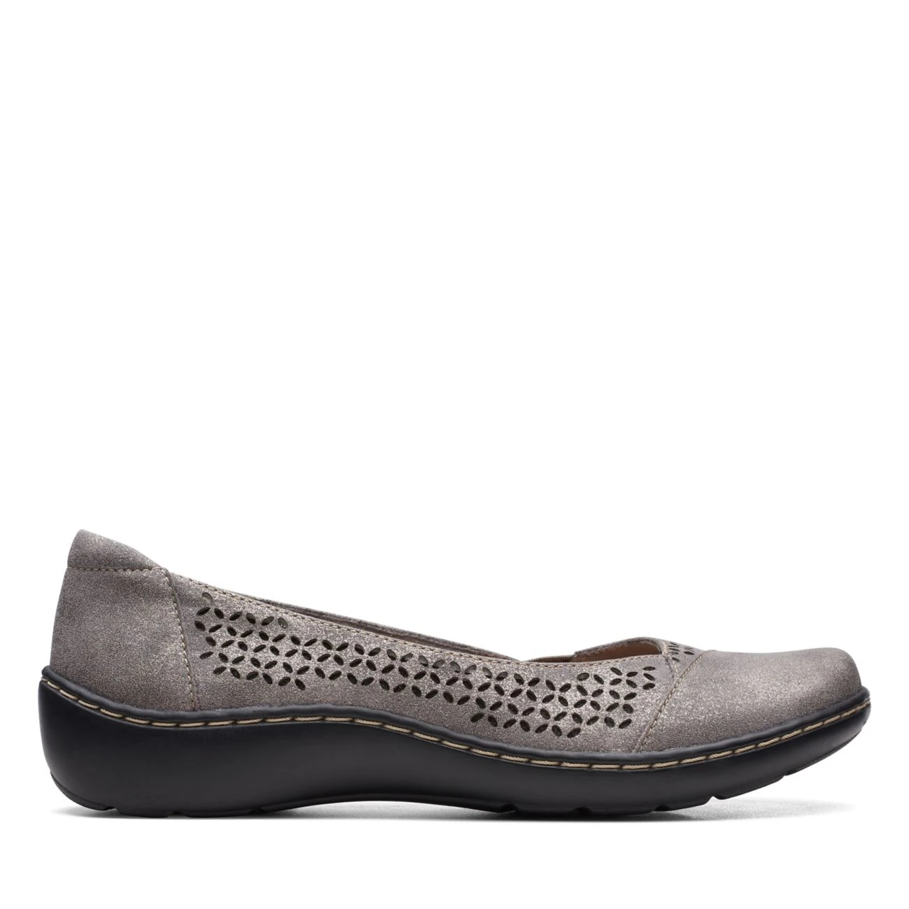 Clarks Cora Iris Pewter Metallic 3 Clarks Cora Iris Pewter Metallic