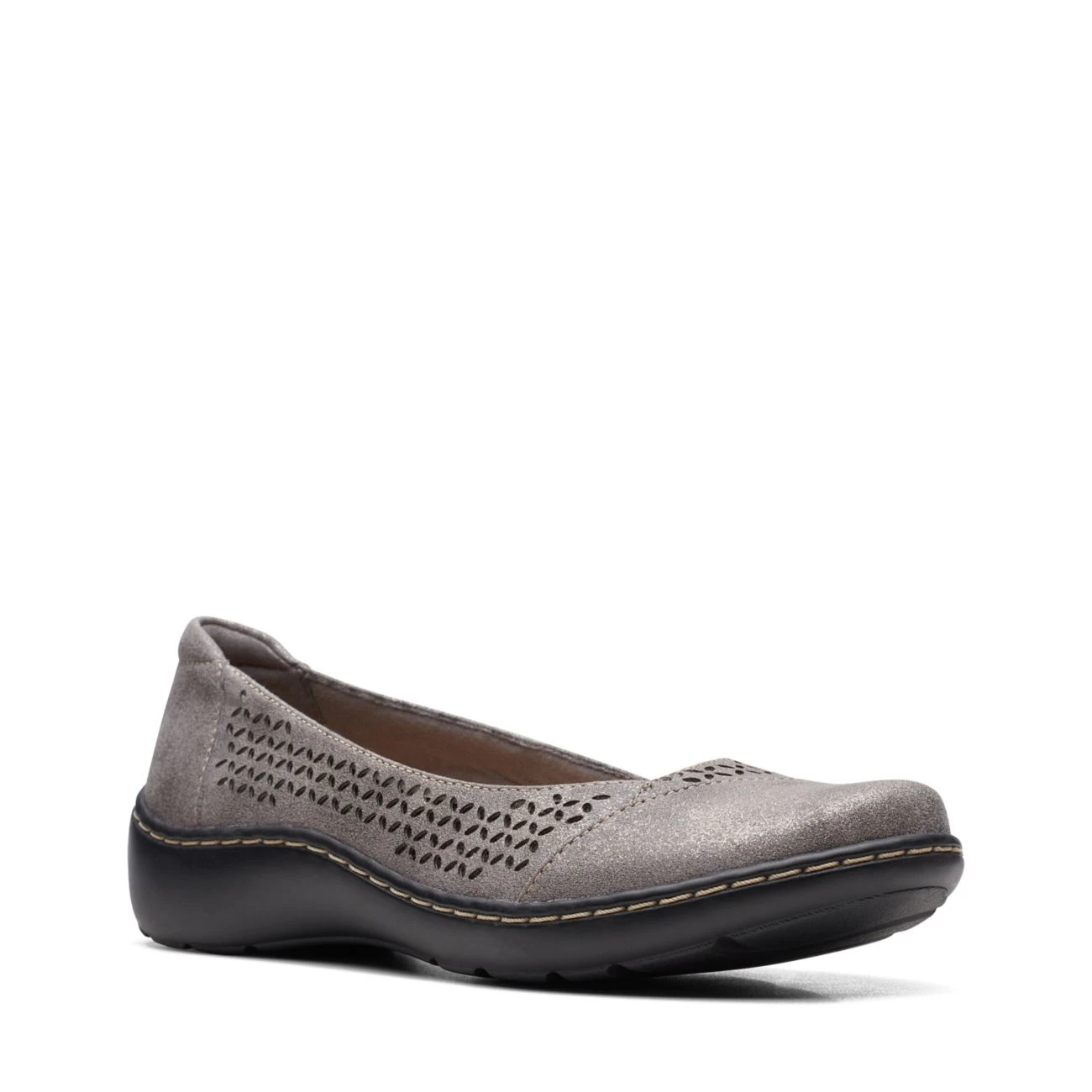 Clarks Cora Iris Pewter Metallic 4 Clarks Cora Iris Pewter Metallic - Image 2