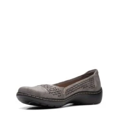 Clarks Cora Iris Pewter Metallic 12 Clarks Cora Iris Pewter Metallic -Clarks Shoes Store 26170464 W 4