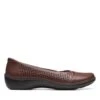 Clarks Cora Iris Dark Tan Leather -Clarks Shoes Store 26170465 W 1