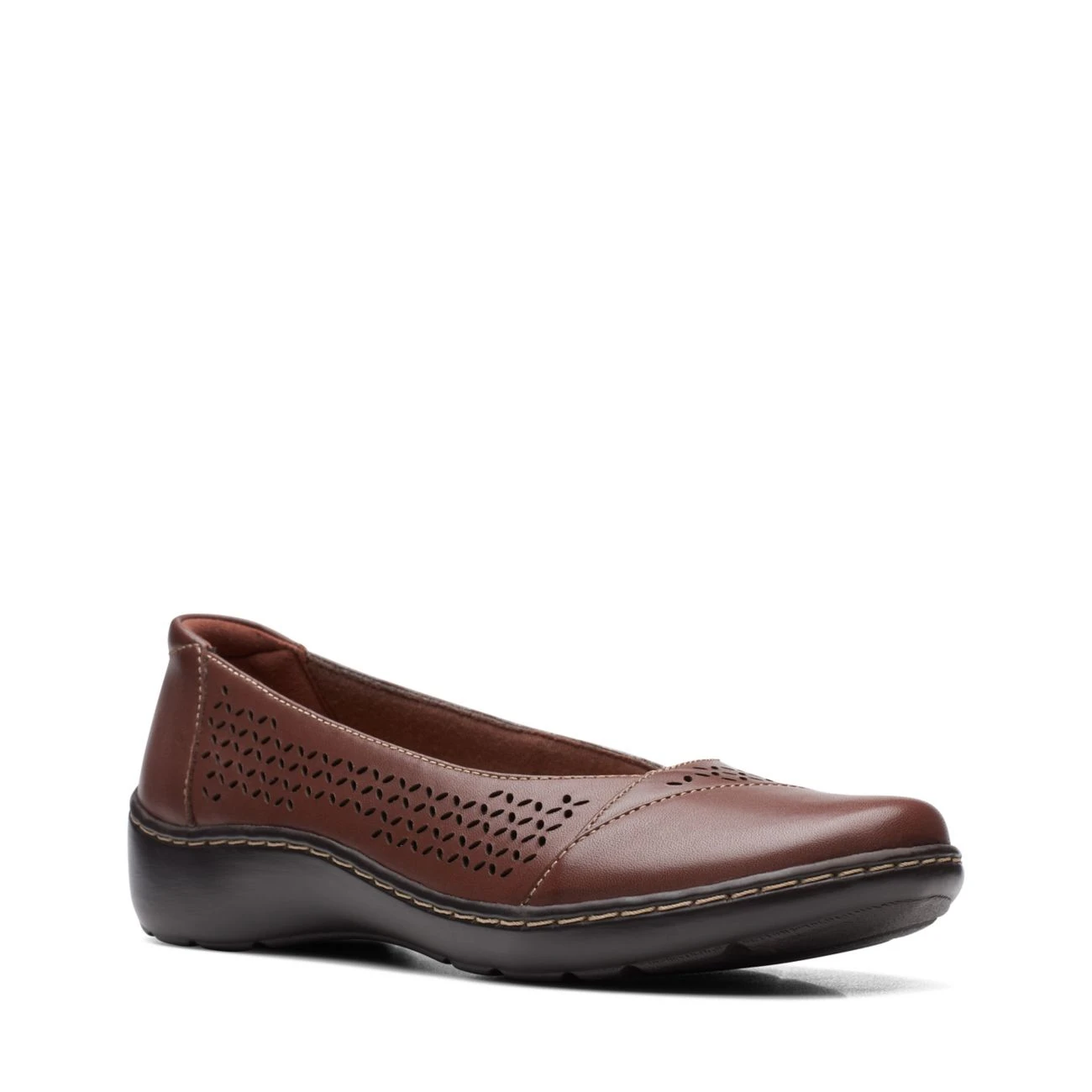 Clarks Cora Iris Dark Tan Leather 4 Clarks Cora Iris Dark Tan Leather - Image 2