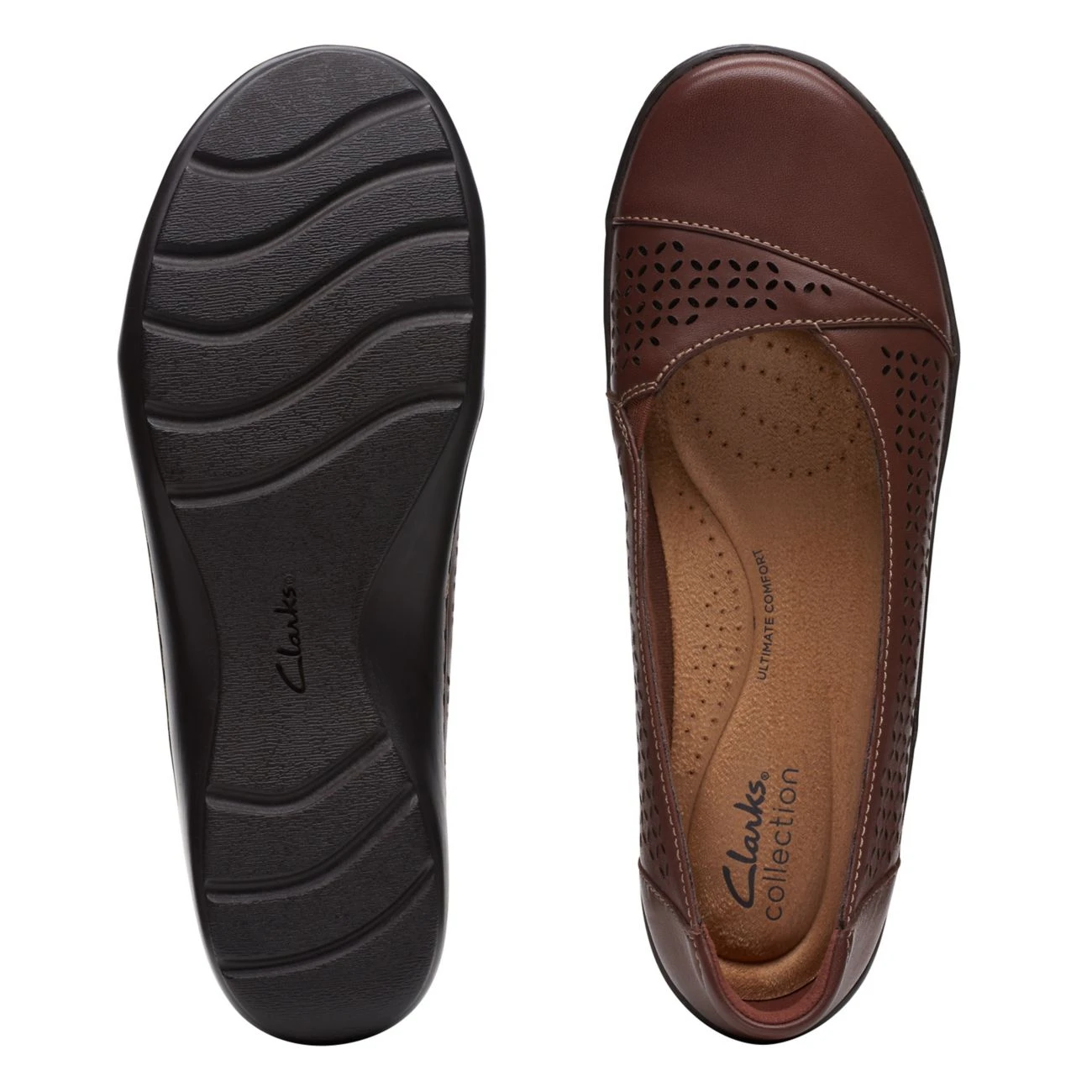 Clarks Cora Iris Dark Tan Leather 9 Clarks Cora Iris Dark Tan Leather - Image 7