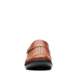 Clarks Angie Maye Dark Tan Leather -Clarks Shoes Store 26170515 W 3