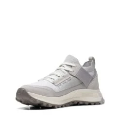 Clarks ATL Trek Knit Waterproof Light Grey Combination -Clarks Shoes Store 26170570 W 4