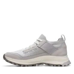 Clarks ATL Trek Knit Waterproof Light Grey Combination -Clarks Shoes Store 26170570 W 5