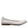 Clarks Rena Hop White Leather -Clarks Shoes Store 26170590 W 1