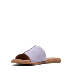 Clarks Karsea Mule Lilac Suede -Clarks Shoes Store 26170606 W 4