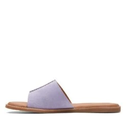 Clarks Karsea Mule Lilac Suede -Clarks Shoes Store 26170606 W 5