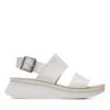 Clarks Velhill Strap Off White Leather
