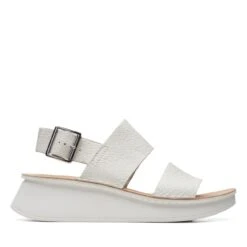 Clarks Velhill Strap Off White Leather