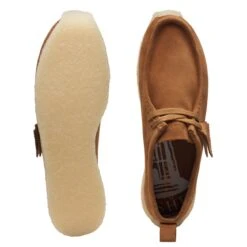 Clarks 8th St Rossendale Tan Suede -Clarks Shoes Store 26170910 W 7