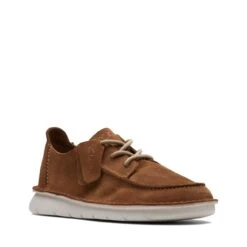 Clarks Colehill Seam Dark Tan Suede -Clarks Shoes Store 26170925 W 2