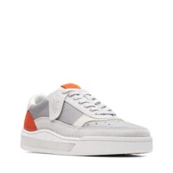 Clarks Craft Court Lace Grey Combination -Clarks Shoes Store 26170937 W 2