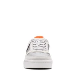 Clarks Craft Court Lace Grey Combination -Clarks Shoes Store 26170937 W 3