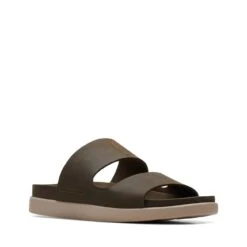 Clarks Sunder Coast Dark Olive Leather -Clarks Shoes Store 26170945 W 2