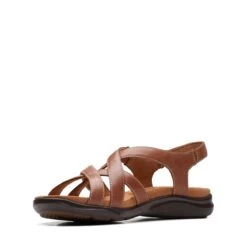 Clarks Kitly Go Light Tan Leather -Clarks Shoes Store 26170985 W 4