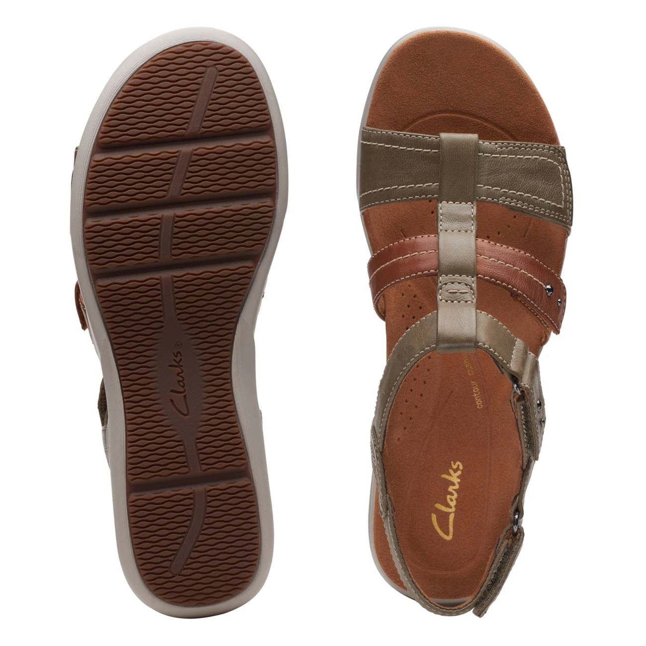 Clarks Kitly Step Olive Combination 9 Clarks Kitly Step Olive Combination - Image 7