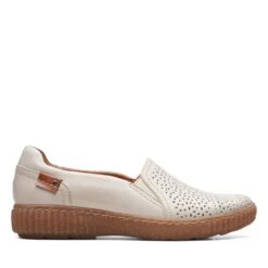 Clarks Magnolia Aster White Leather