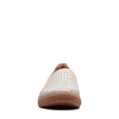 Clarks Magnolia Aster White Leather -Clarks Shoes Store 26171002 W 3