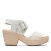 Clarks Kimmei Hi Strap White Combi -Clarks Shoes Store 26171012 W 1