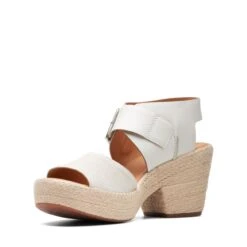 Clarks Kimmei Hi Strap White Combi -Clarks Shoes Store 26171012 W 4