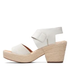 Clarks Kimmei Hi Strap White Combi -Clarks Shoes Store 26171012 W 5