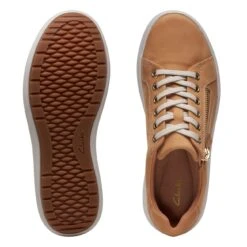 Clarks Nalle Lace Camel Nubuck -Clarks Shoes Store 26171018 W 7