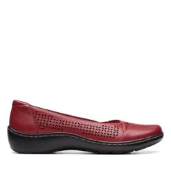 Clarks Cora Iris Red Leather