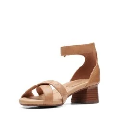 Clarks Desirae Lily Light Tan Leather -Clarks Shoes Store 26171173 W 4