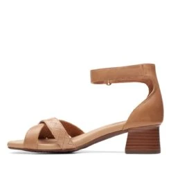 Clarks Desirae Lily Light Tan Leather -Clarks Shoes Store 26171173 W 5