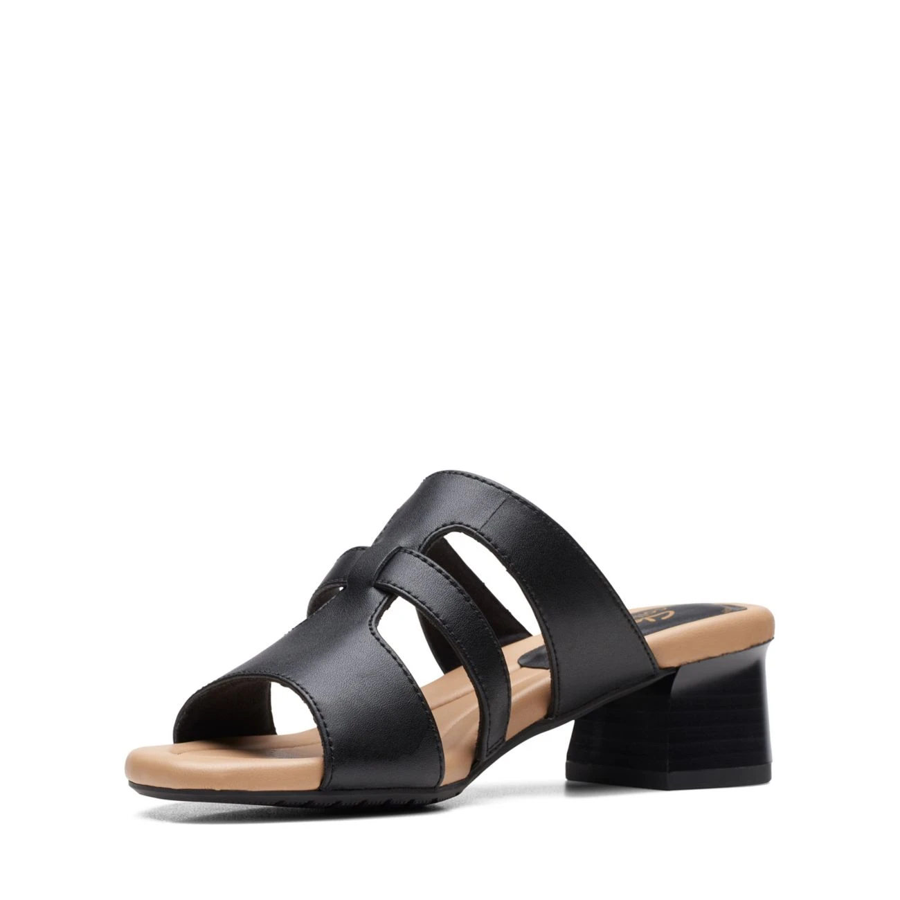 Clarks Desirae Palm Black Leather 6 Clarks Desirae Palm Black Leather - Image 4