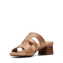 Clarks Desirae Palm Light Tan Leather 12 Clarks Desirae Palm Light Tan Leather -Clarks Shoes Store 26171179 W 4