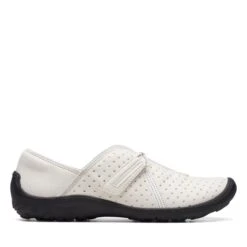 Clarks Fiana Braley White Leather