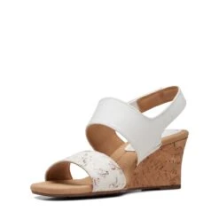 Clarks Kyarra Faye White Leather -Clarks Shoes Store 26171238 W 4
