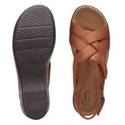 Clarks Merliah Echo Tan Interest -Clarks Shoes Store 26171298 W 7