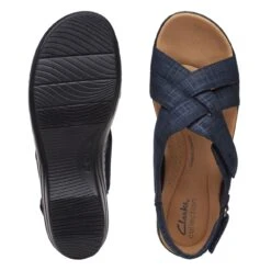 Clarks Merliah Echo Navy Interest -Clarks Shoes Store 26171300 W 7