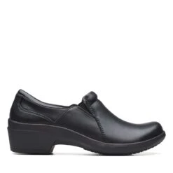 Clarks Talene Pace Black Leather