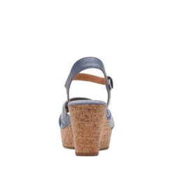 Clarks Elleri Plum Denim Blue Leather -Clarks Shoes Store 26171440 W 6