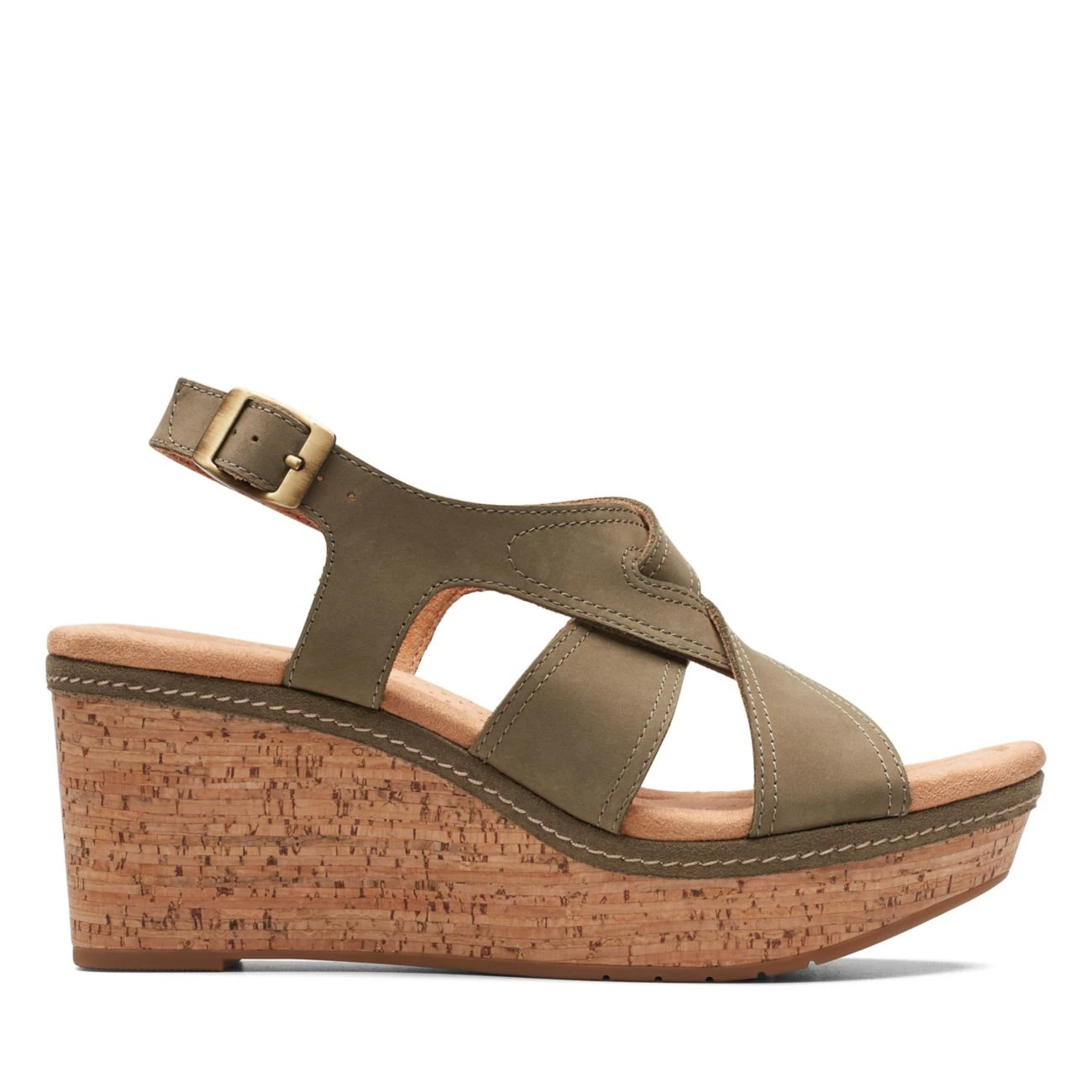 Clarks Elleri Rae Olive Nubuck 3 Clarks Elleri Rae Olive Nubuck