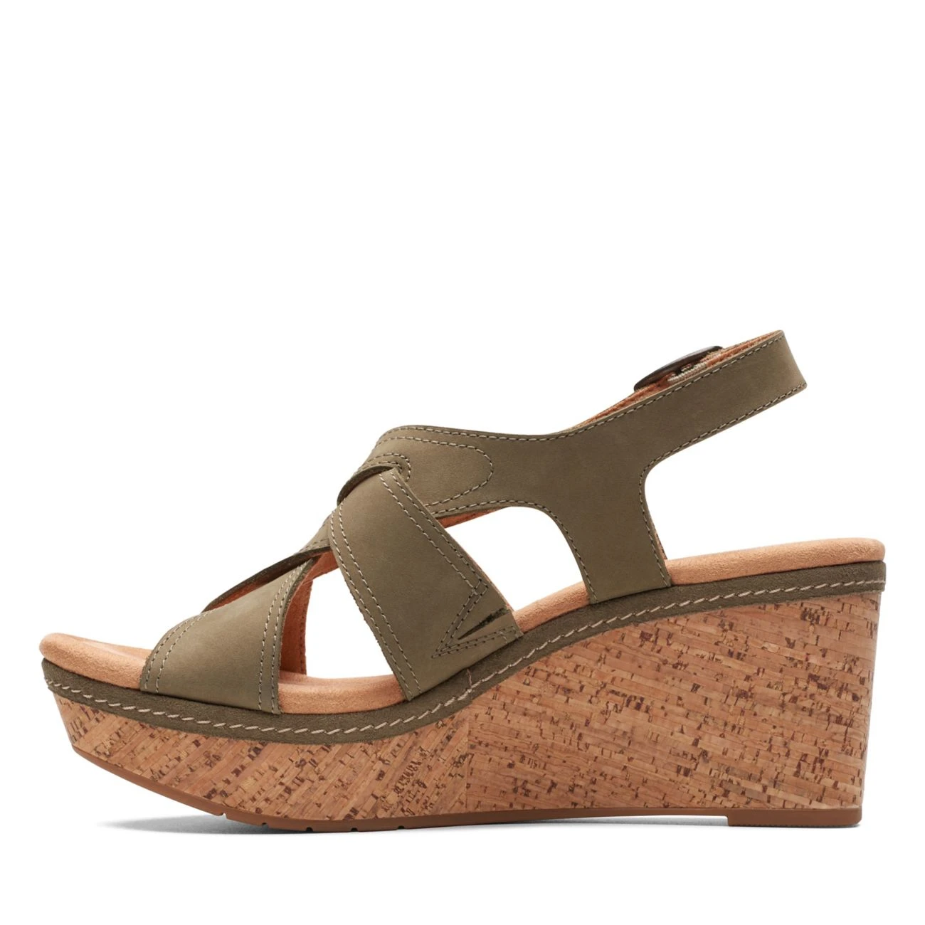 Clarks Elleri Rae Olive Nubuck 7 Clarks Elleri Rae Olive Nubuck - Image 5