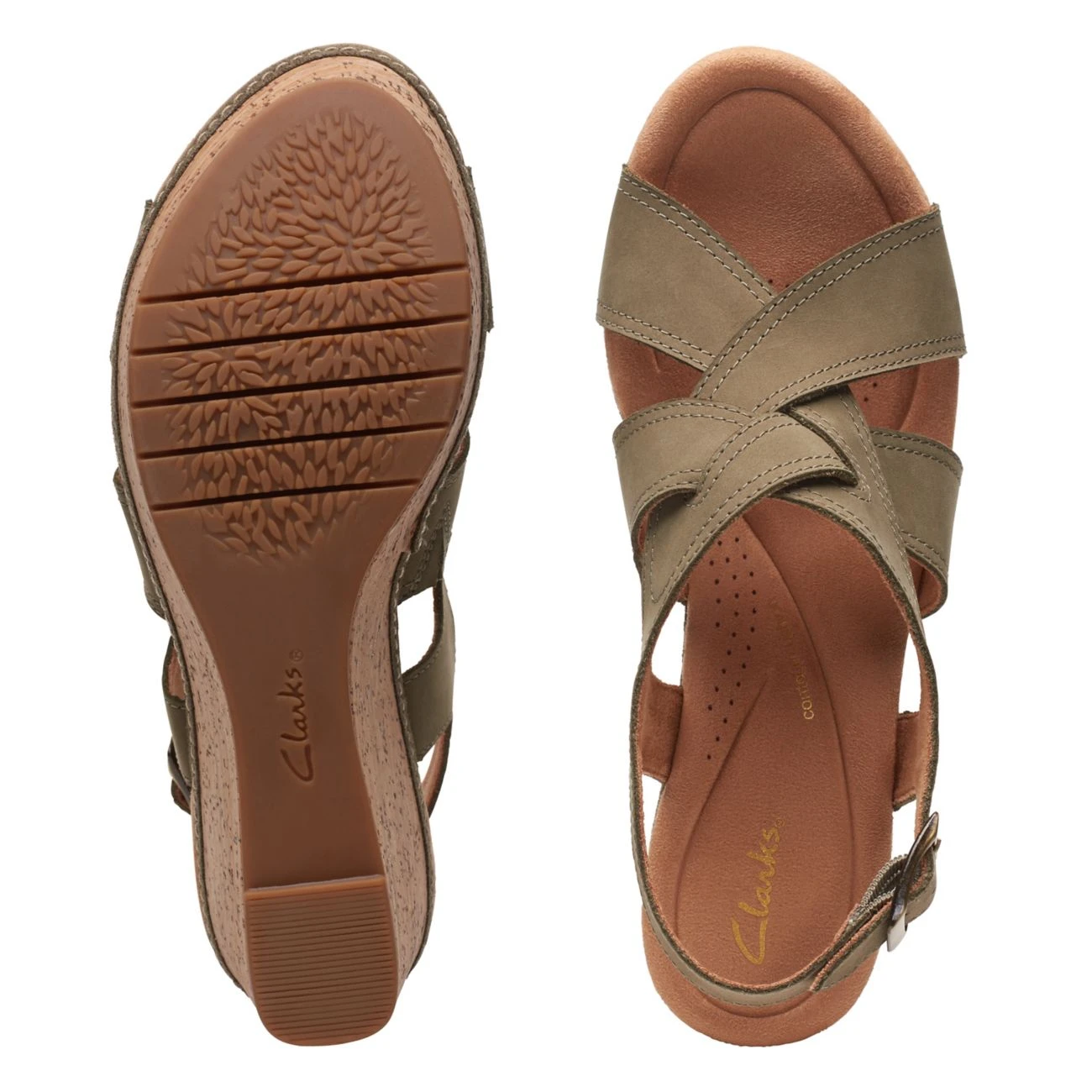 Clarks Elleri Rae Olive Nubuck 9 Clarks Elleri Rae Olive Nubuck - Image 7